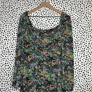 asos | ruched top floral dress